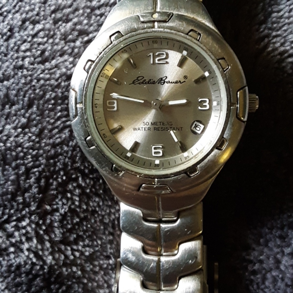Eddie Bauer stainless steel watch